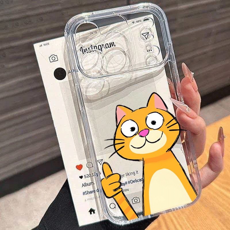 Phone Cases Xiaomi 15 - Casing Telepon Kucing Oranye Kartun Lucu
